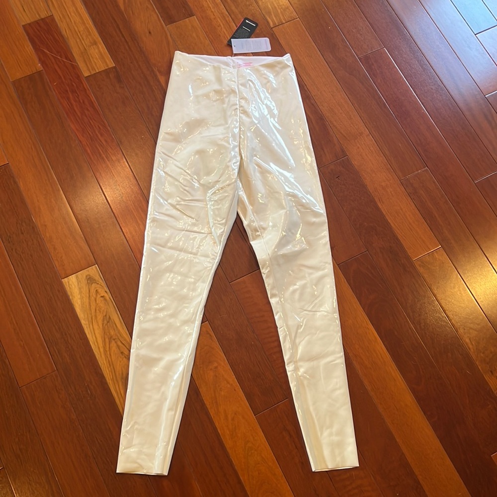 Commando Faux Patent Leather Leggings - White